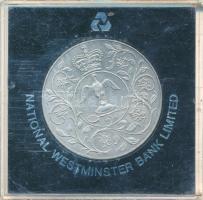 Nagy-Britannia 1977. 25p Cu-Ni "Ezüst jubileum" eredeti tokban T:AU
Great Britain 1977. 2...