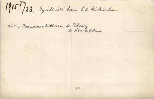 1915 Budapest IX. Gyáli úti honvéd helyőrségi kórház, sérült katonák, ápolónők és orvosok / WWI Aust...