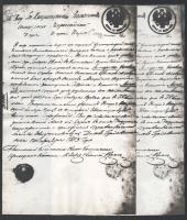 1853 Chisinau/Kisinyovi keresztelési jegyzőkönyv, 1849. jan. 26. -án magyar pár Liszkay Gábor és nej...