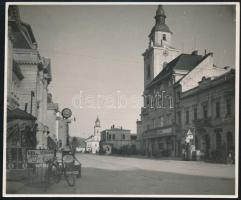 cca 1930 Székesfehérvár, utcakép, fotó, 10,5×12,5 cm