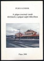 Fejes Sándor: A pápa-csornai vasút története a pápai sajtó tükrében. Jókai füzetek 2001. 31. Pápa, 2001, Jókai Mór Városi Könyvtár. Egyetlen kiadás. Fekete-fehér képekkel illusztrált. Kiadói papírkötés, kiadói papír védőborítóban.