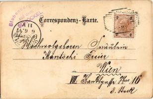 1897 (Vorläufer!) Graz (Steiermark), Alpen-Hotel, Stubenberghaus auf dem Schöckel (Schöckl) / alpine...