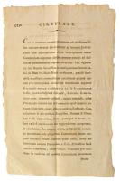 Osztrák Birodalom 1795. Circulare, körlevél a 2kr és 6kr érmék bevezetéséről az érmék rézmetszetű képével, latin nyelven / Austrian Empire 1795. Circulare (letter) regarding the issue of 2 Kreuzer and 6 Kreuzer coins with pictures of said coins, in latin language