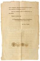 Osztrák Birodalom 1795. Circulare, körlevél a 2kr és 6kr érmék bevezetéséről az érmék rézmetszetű ké...