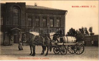 Moscow, Moscou; Equipage de pompiers / fire crew, firefighters. Phototypie Scherer, Nabholz & Co.