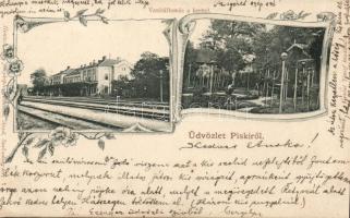 Piski Railway station and its garden