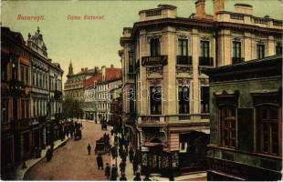 1909 Bucharest, Bukarest, Bucuresti, Bucuresci; Calea Victoriei, Muzeul Comercial, Mobile Decoration A. Pranger / street view, shop, commercial museum (EB)