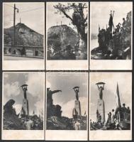 1947 Budapest, a Szabadság-szobor felavatása, 20 db fotó, 8,5×13,5 cm