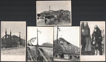 1947 Budapest, a Szabadság-szobor felavatása, 20 db fotó, 8,5×13,5 cm