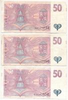 Csehország 1997. 50K (3x) T:F
Czech Republic 1997. 50 Korun (3-x) C:F