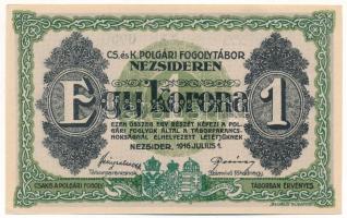 Nezsider / hadifogolytábor 1916. Július 1. 1K "MS", római sorozat és arab sorszámmal T:AU
...