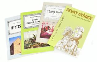 A Magyar Honvédség 4 db kiadványa: Dr. Tóth Endre - Nagy Kálmán: Szent György, a lovasság védőszentje. H.n., 1992, MH Oktatási és Kulturális Anyagellátó Központ. + V. Molnár László: Thury György; Lenkefi Ferenc: Három király katonája. Gróf Hadik András élete; Dr. Fenyvesi László: Kinizsi Pál. H.n., 1990-1997, MH Módszertani Központ. Kiadói tűzött papírkötés.