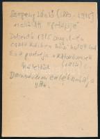 - cca 1910 Szepessy László (1880-1915) tanár, költő, újságíró "Anyám dala" c. versének aut...