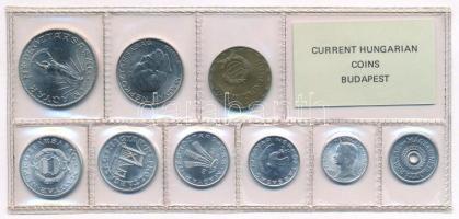 1980. 2f-10Ft (9xklf) érmés forgalmi sor fóliatokban T:UNC Adamo FO13