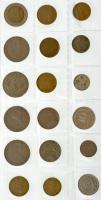 Indonézia 18db vegyes fémpénz tétel T:AU-F Indonesia 18pcs of mixed coin lot C:AU-F