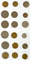 Indonézia 18db vegyes fémpénz tétel T:AU-F
Indonesia 18pcs of mixed coin lot C:AU-F