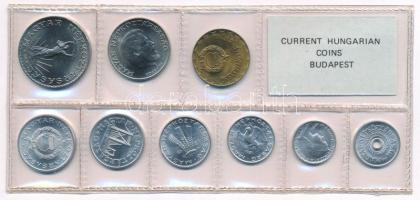 1981. 2f-10Ft (9xklf) érmés forgalmi sor fóliatokban T:UNC Adamo FO14