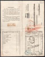 1853 Wien, Ausschl. Pr. Kaiser-Ferdinands-Nordbahn vasúti fuvarlevél