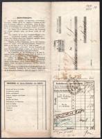 1853 Wien, Ausschl. Pr. Kaiser-Ferdinands-Nordbahn vasúti fuvarlevél