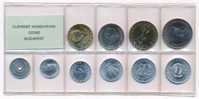 1987. 2f-20Ft (10xklf) érmés forgalmi sor fóliatokban T:UNC Adamo FO20