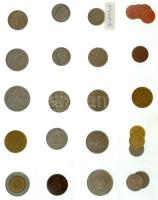 26db-os vegyes olasz és szingapúri érmetétel T:vegyes 26pcs of mixed italian and singaporean coin lot C:mixed