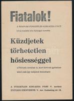 1956 &quot;Fiatalok! Küzdjetek törhetetlen hősiességgel...&quot; - a Független Kisgazda Párt röplapja