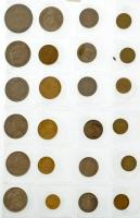 24db-os vegyes thaiföldi érmetétel T:vegyes
24pcs of mixed thai coin lot C:mixed