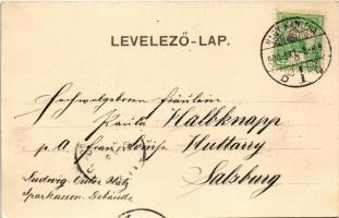 1900 Nagykanizsa, Hetivásári jelenet, piac. Alt & Böhm kiadása