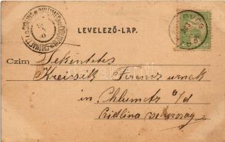 1903 Rábahídvég, Rába-Hídvég; Templom tér. Lövenstein Jenő kiadása (kis szakadás / small tear)