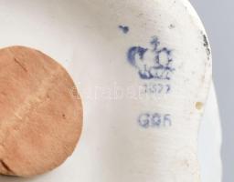 Lippelsdorf figurális sóborsszóró pár, jelzéssel, minimális kopással, m: 9 cm