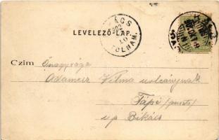 1902 Káloz, Református templom, Községháza. Keresztény szövetkezet kiadása (EK)