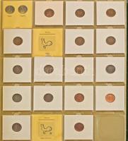 Hollandia 149db-os modern érme tétel gyűrűs érmeberakóban T:vegyes
Netherlands 149pcs of modern coi...