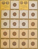 Hollandia 149db-os modern érme tétel gyűrűs érmeberakóban T:vegyes
Netherlands 149pcs of modern coi...