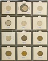 Ausztria 69db-os modern groschen-schilling érme tétel gyűrűs érmeberakóban T:vegyes
Austria 69pcs o...