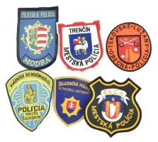 6 db szlovák rendőrségi felvarró