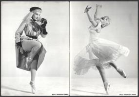 cca 1960 Hölgyről készült művészfotók, 5 db Nogrady párizsi műterméből (Photo Nogrady - Paris), egyi...