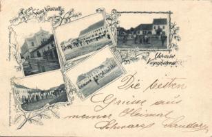 1898 Vágújhely with synagogue