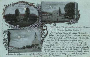 Nyitrabajna with synagogue Litho (b)