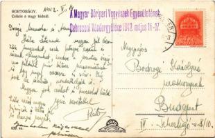 1942 Hortobágy, Csikós a nagy hídnál (Kilenclyukú híd) + "A Magyar Bőripari Vegyészek Egyesület...