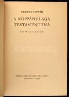 Fekete István: A koppányi aga testamentuma. Bp., 1968, Móra. Kiadói kartonált kötés, kissé kopottas ...