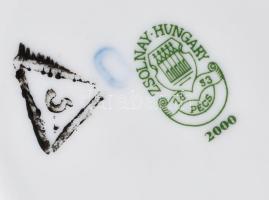 Zsolnay "Messzeség" 6 darab csészealj, jelzéssel, hibátlan, d: 14,5-15 cm, egyik tálka kic...