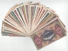 35db-os pengő bankjegy tétel, közte gyűjtőtalálkozói és hamis, nyilas felülbélyegzéses darabok is T:...