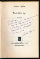 Fekete Gyula: Csördülő ég. Bp., 1967, Szépirodalmi Könyvkiadó. Első kiadás. Kiadói kartonált papírkö...