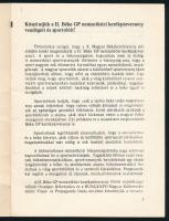 1984 Béke Grand Prix Budapest kerékpáros verseny ismertető füzete, fekete-fehér képekkel illusztrált...