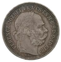 1893KB 1K Ag "Ferenc József" T:XF,VF ph., patina Adamo K5