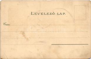 Budapest VIII. Múzeum körút, villamos, Nemzeti Múzeum. Kuenstlerpostkarte No. 1934. von Ottmar Ziehe...