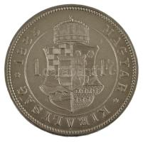 1885KB 1Ft Ag "Ferenc József / Barokk címer" T:AU apró ph. / Hungary 1885KB 1 Forint Ag &q...