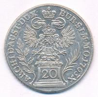 Csehország / Történelmi tartomány 1763. 20kr Ag "Mária Terézia" (6,62g) Prága T:XF,VF kis ...