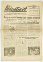 1960 Népsport XVI. évf. 187. sz., 1960. szept. 10., a címlapon: "A magyar csapat a labdarúgó-torna harmadik helyezettje", a római olimpia eredményeivel, kisebb lapszéli sérülésekkel, 6 p.