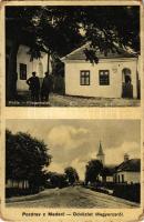 Megyercs, Mederc, Calovec; Posta, utca, templom / post office, street, church (r)